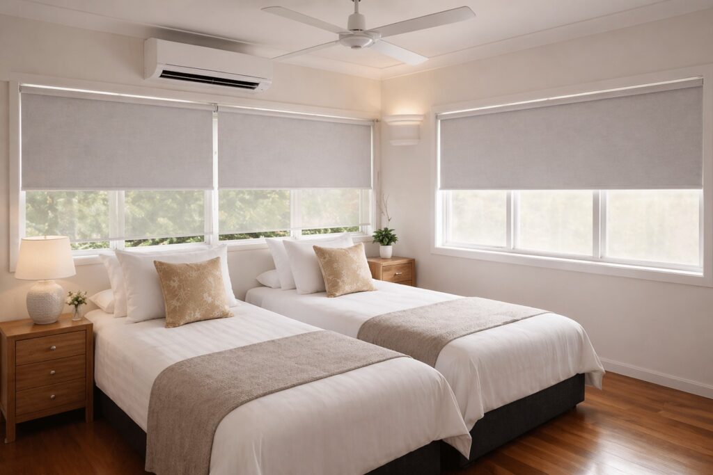 roller blinds cairns bed room