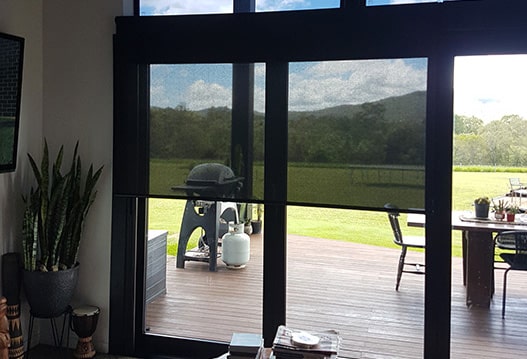 dark screen roller blinds tropical home cairns